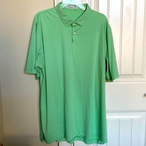 Mens XXL Peter Millar featherweight golf shirt with  UPF 50+